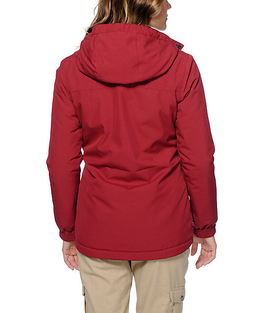 Aperture Heaven Burgundy 10K Snowboard Jacket Zumiez