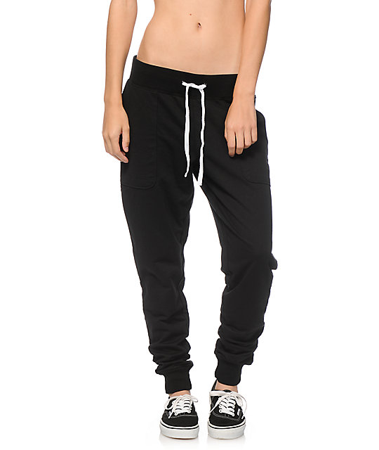 Aperture Honey Black Jogger Pants Zumiez