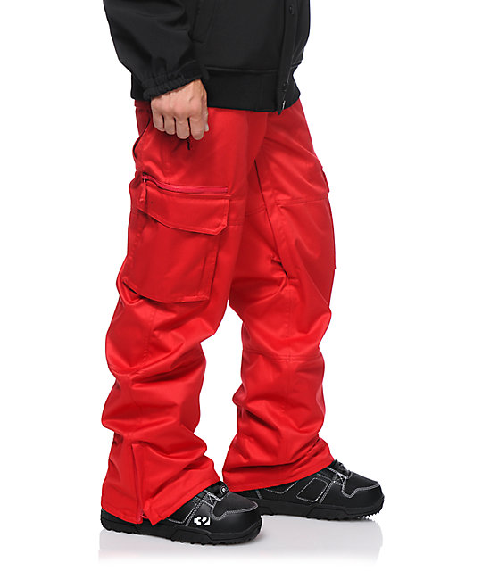 red cargo pants mens