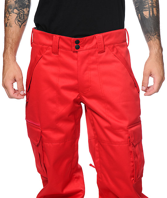 Aperture Sentry Red Cargo 10k Snowboard Pants Zumiez