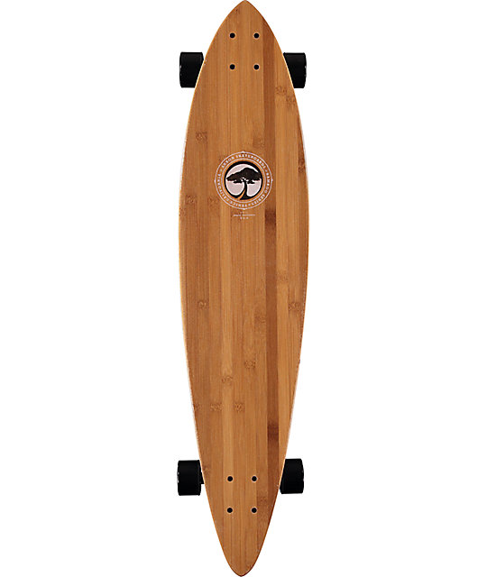 Arbor Fish Bamboo 39" Pintail Longboard Complete Zumiez