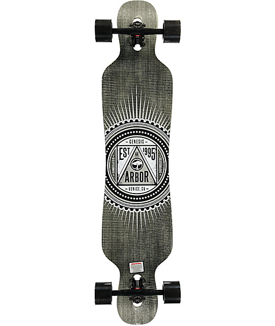 Arbor Genesis 44" Drop Through Longboard Complete Zumiez