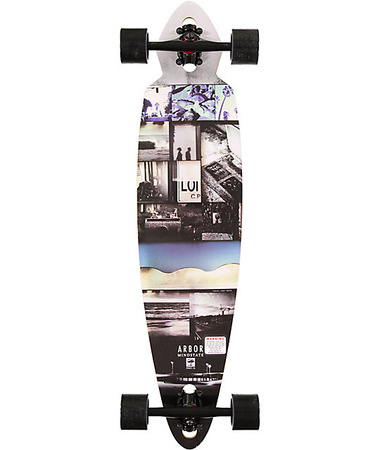 Arbor Mindstate 37.5" Walnut Drop Through Longboard Complete Zumiez