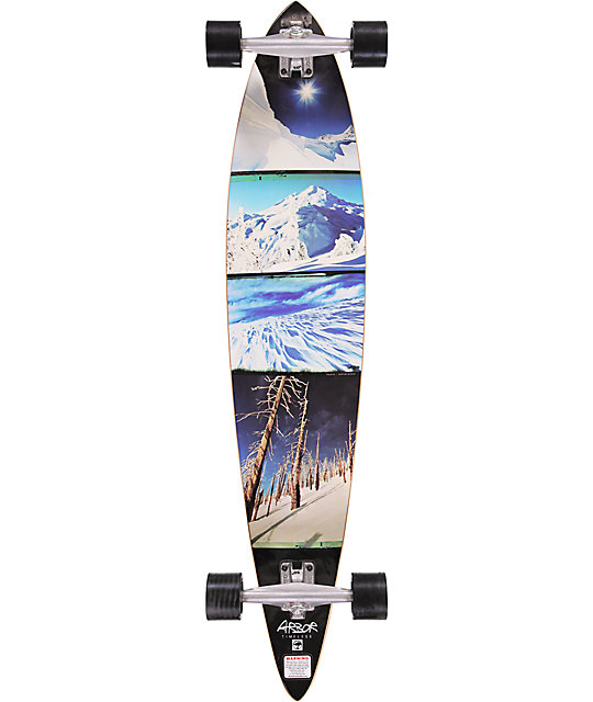 Arbor Timeless 46" Pin Tail Longboard Complete Zumiez