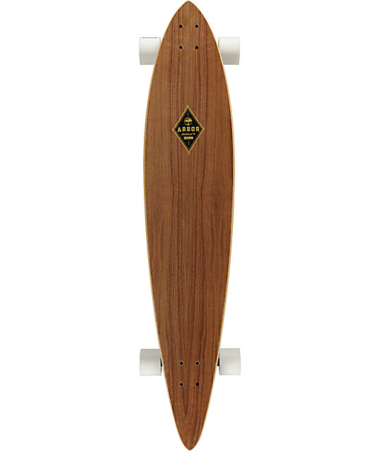 Arbor Timeless Walnut 46" Pintail Longboard Complete Zumiez