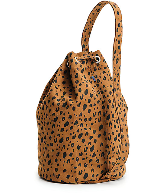 Baggu Leopard Canvas Sling Bag Zumiez