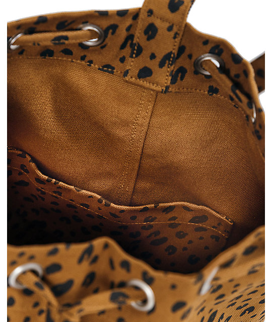 Baggu Leopard Canvas Sling Bag Zumiez