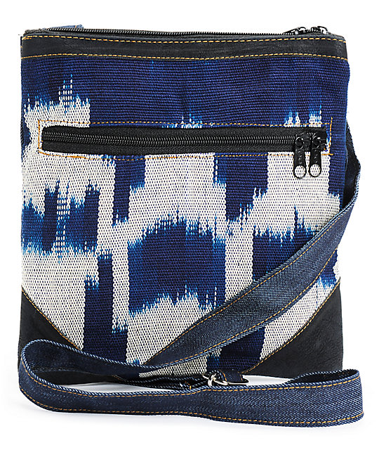 Baja Bags Indigo & White Crossbody Purse Zumiez