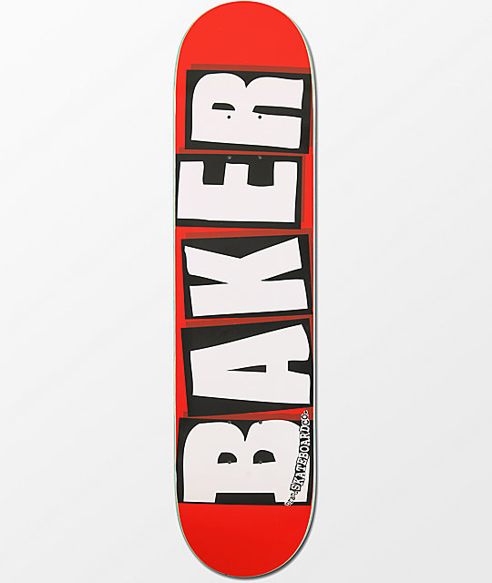 Baker White Brand Logo 7.5" Skateboard Deck Zumiez