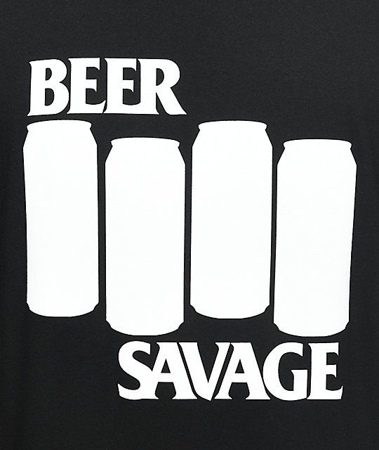 Beer Savage Annihilated Black TShirt Zumiez