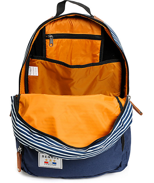 benrus striped backpack