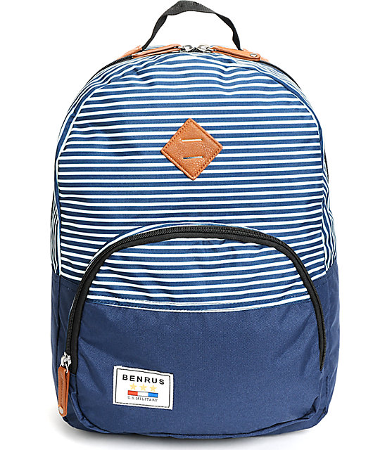 benrus striped backpack