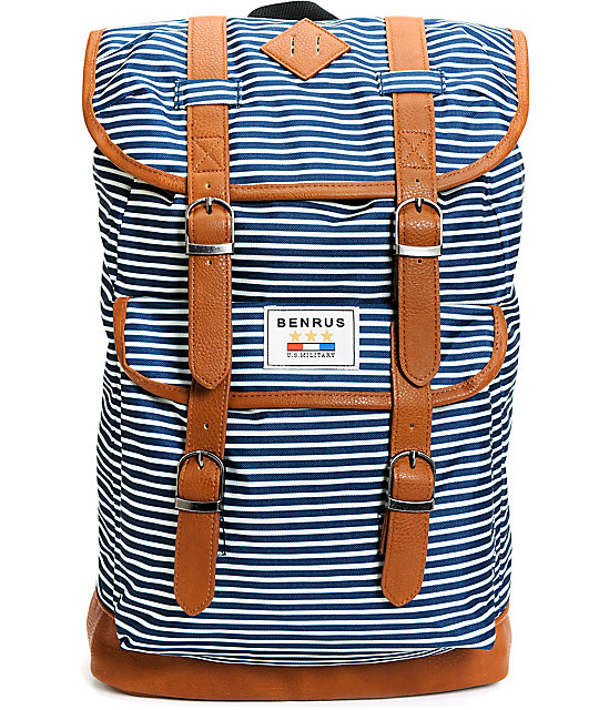 benrus striped backpack