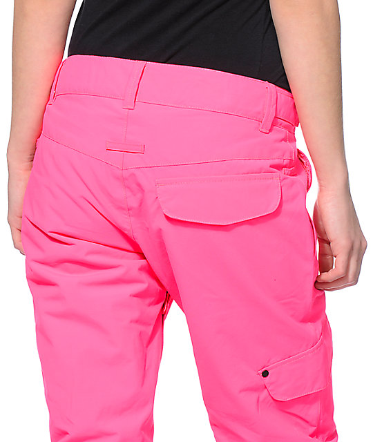 Billabong Candy Neon Pink 10K Snowboard Pants Zumiez
