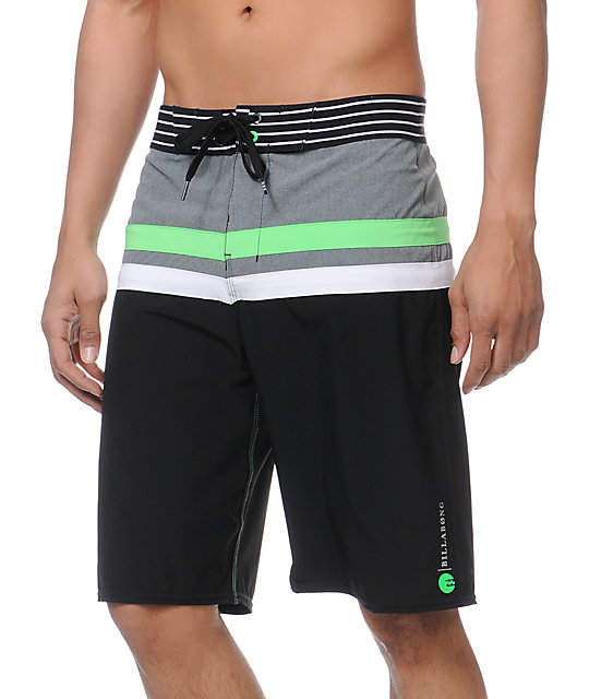 Billabong Muted 21" Neon Green Board Shorts Zumiez