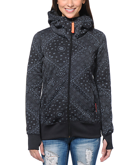 Billabong Walk Me Down Black Tech Fleece Jacket Zumiez