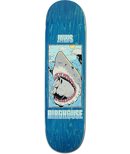 Birdhouse Jaws Shark 8.25" Skateboard Deck Zumiez