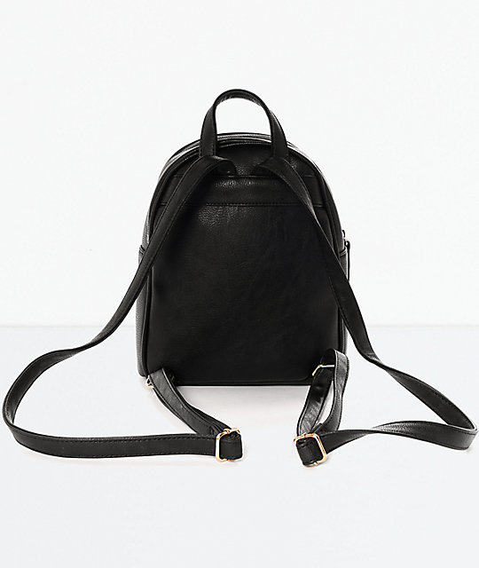 Black Rose Embroidered Mini Backpack Zumiez