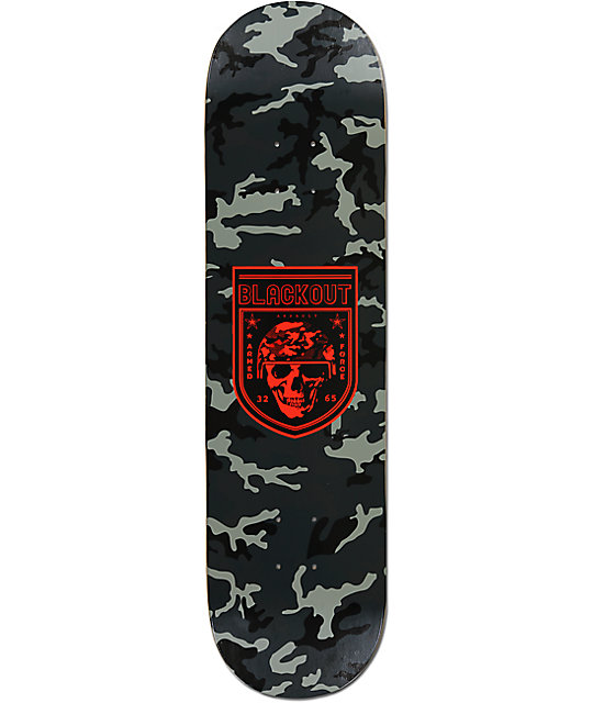 Blackout Camo 8.25" Skateboard Deck Zumiez