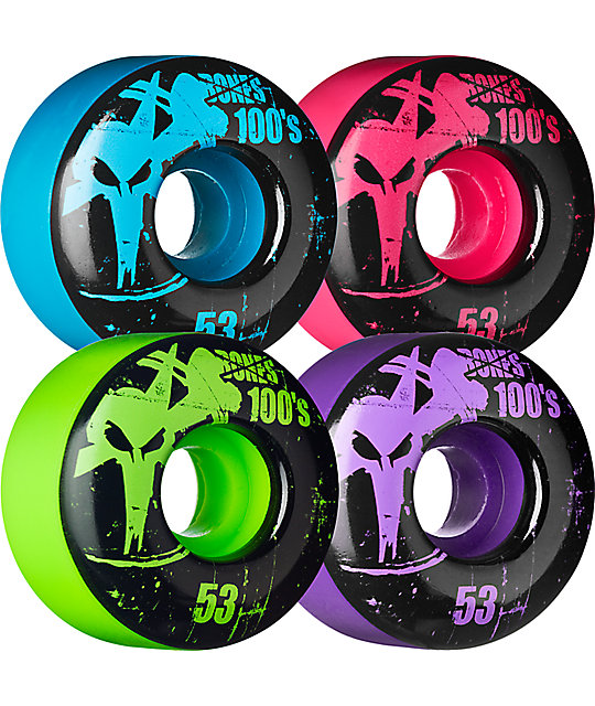 Bones 100s Mixup 53mm Skateboard Wheels Zumiez