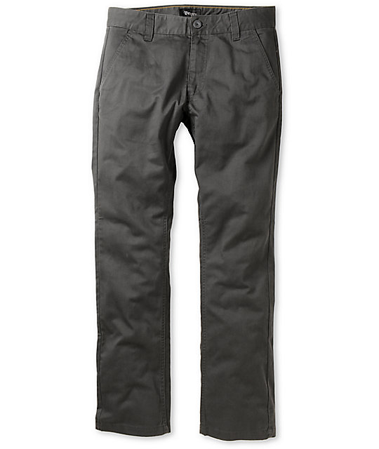 charcoal chino pants