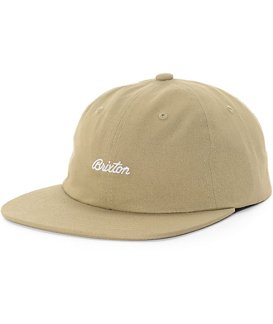 unstructured strapback hat