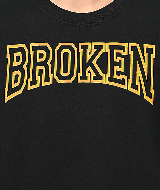 Broken Promises Drop Out Black TShirt Zumiez