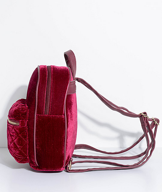 burgundy mini bag