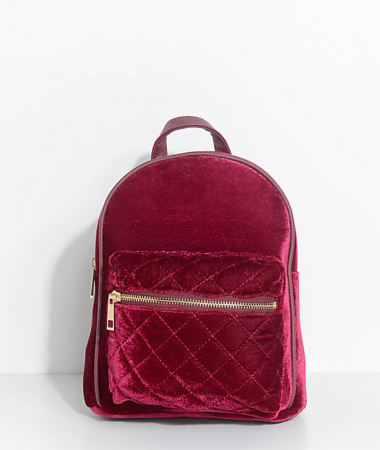 burgundy mini bag