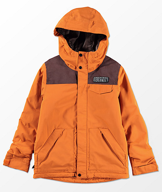 Burton Boys Dugout Sunset Chestnut 10K Snowboard Jacket Zumiez
