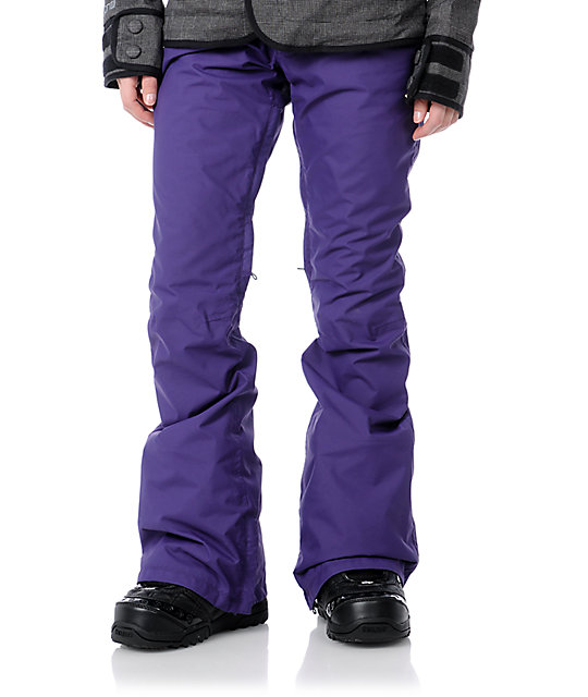 mens snowboard pants purple