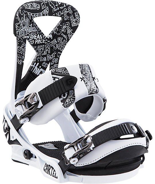 Burton Cartel White Snowboard Bindings Zumiez