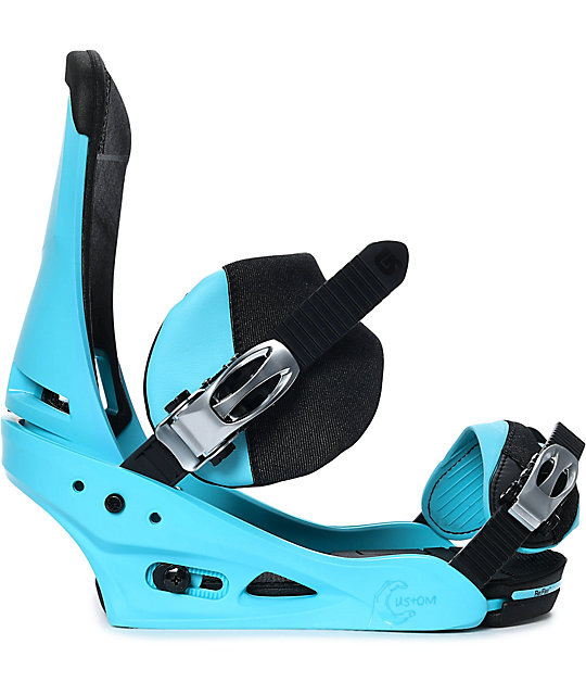 Burton Custom Cs Blue Snowboard Bindings Zumiez