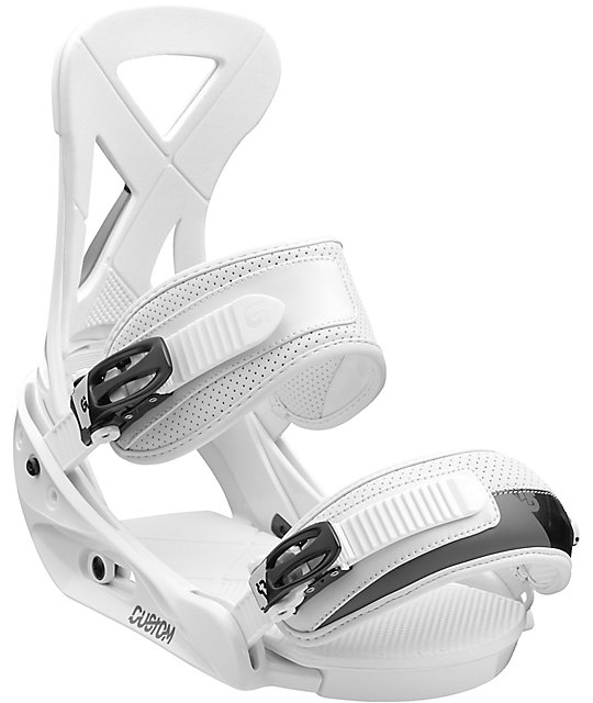 Burton Custom White Snowboard Bindings Zumiez