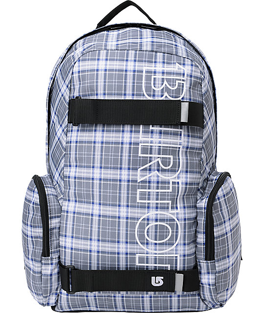 Burton Emphasis Plaid Skate Backpack Zumiez