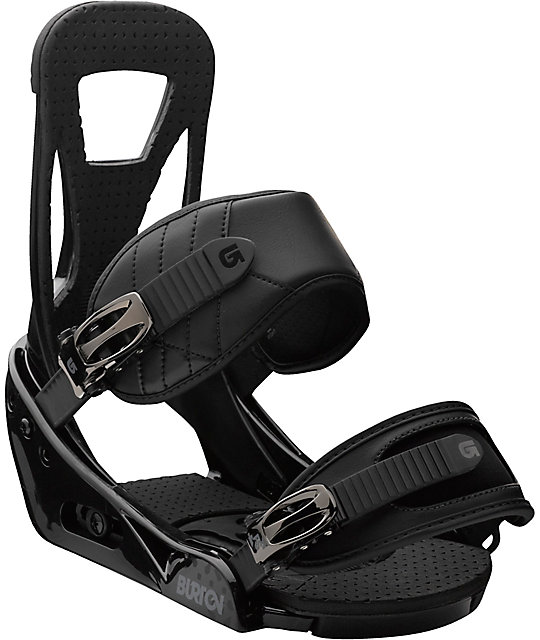 black burton bindings