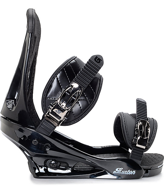 black burton bindings