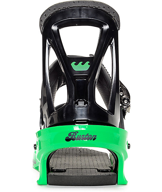 Burton Freestyle Green Snowboard Bindings Zumiez
