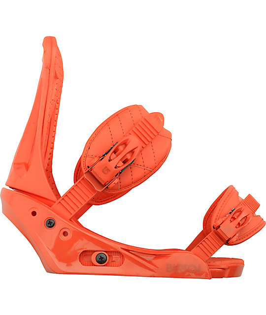 Burton Freestyle Orange Snowboard Bindings