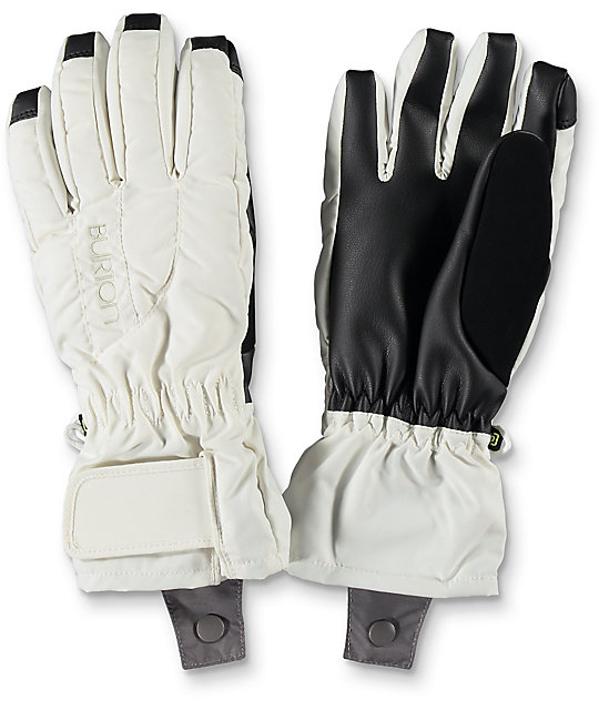 Burton Profile Stout White Snowboard Gloves Zumiez