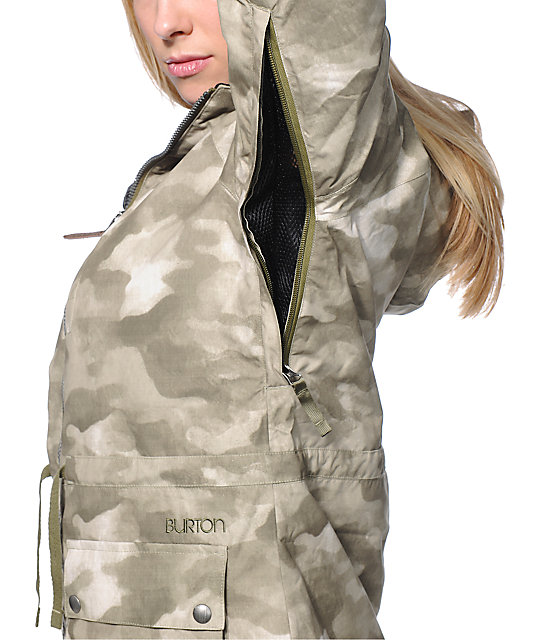 Burton Prowess Green Camo 10K Snowboard Jacket Zumiez