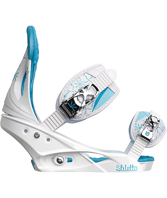 Burton Stiletto Womens White Snowboard Bindings Zumiez