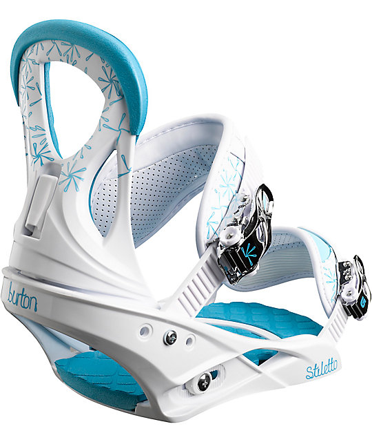 Burton Stiletto Womens White Snowboard Bindings Zumiez