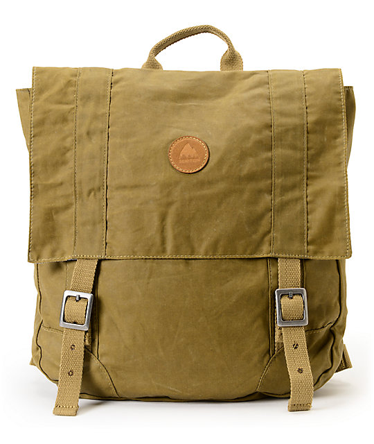burton waxed canvas backpack