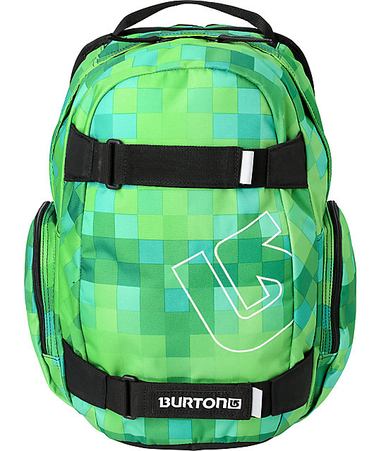 Burton Treble Yell Custom Green Skate Backpack