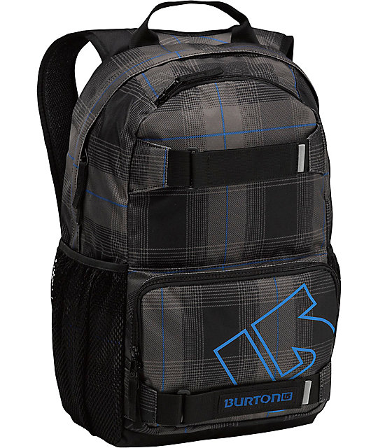 burton plaid backpack