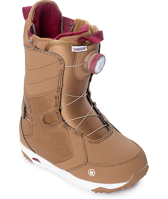 Burton Womens Limelight Blush Boa Snowboard Boots Zumiez