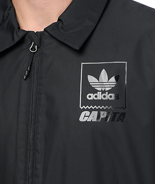 adidas coach jacket black