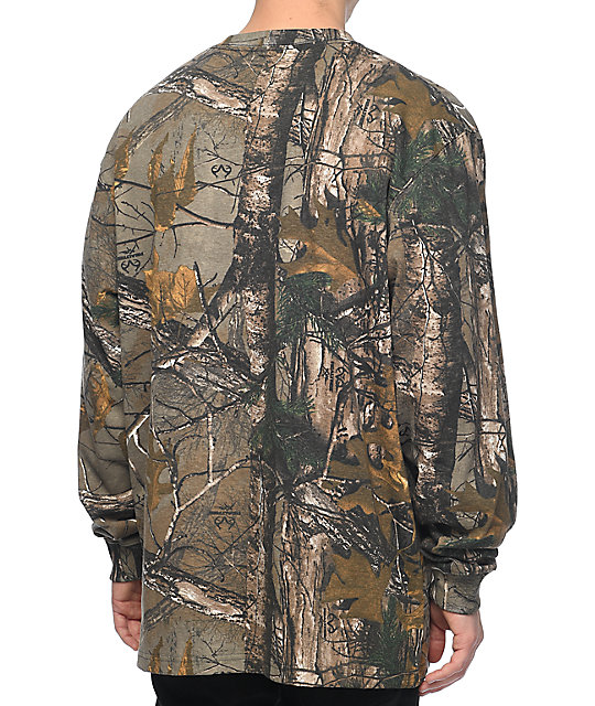 Carhartt Camo Long Sleeve TShirt Zumiez