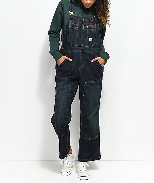 Carhartt Dark Denim Overalls Zumiez